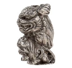 Silver Aluminum Dragon Statue Luck Feng Shui Animal Statue