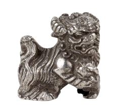 Silver Aluminum Dragon Statue Luck Feng Shui Animal Statue