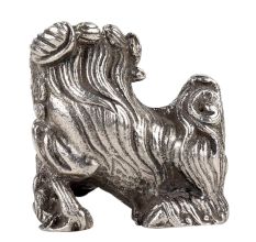 Silver Aluminum Dragon Statue Luck Feng Shui Animal Statue