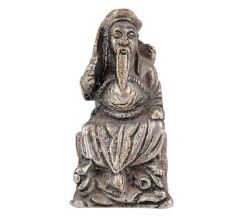 Aluminum Sitting Wise Man Statue Holding a Sword
