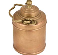 Brass Milk Pot Cylindrical Shape Decorative Handle