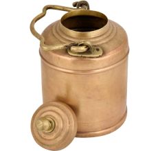 Brass Milk Pot Cylindrical Shape Decorative Handle