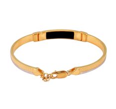 92.5 Sterling Silver Bracelet Adjustable Kadaa With Insect Logo And Gold Plating