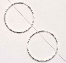 92.5 Sterling Silver Hoop Earrings For Every Day Wear