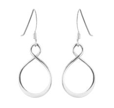 Designer 92.5 Sterling Silver Earrings Twisted Pattern Dangle Earinngs