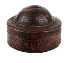 Small Copper Box Hammered Trinket Storage box