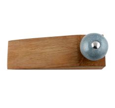 Grey Crackle Ceramic Wooden Door Stopper