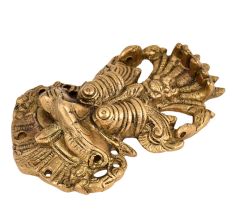 Brass Fierce Monster Face Wall Hanging For Home Decoration