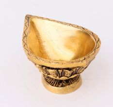 Handmade Brass Oil Lamp Diya Tribal Style