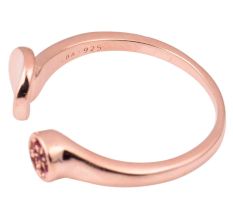 Modern 92.5 Sterling silver Toe Ring  Open able Pink Tourmline Studded Women Jewelry (Pair)