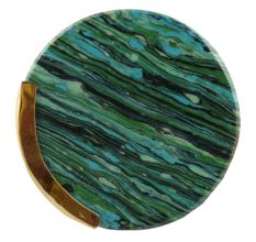 Green Texture Stone Brass Cabinet knob