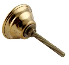 Black Strip Brass Shell Cabinet Knob