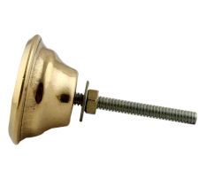 Natural Shell Brass Dresser Knob