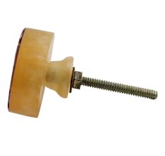 Brown Inlay Resin Decor Knobs