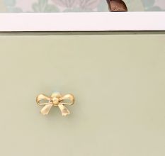 Brass Butterfly Bow Tie Cabinet Knobs