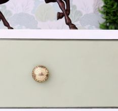 Brass Floral Cabinet Knobs