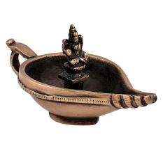 Handmade Conch  Brass Laxmi Oil Lamp