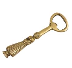 Brass Queen Bottle Opener With Standing Tribal  Queen