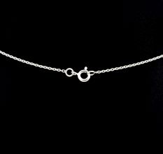 Delicate 92.5 Sterling Silver Chain With a Single Floral Round Crystal