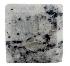 Grey Black Square Stone Cabinet Knob