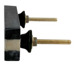 Forest Green And White Stone Gold Line Handles
