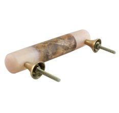 Baby Pink Resin And Wood Round Handles (6 Inch)