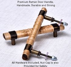 Natural Rattan Cabinet Handles (5 Inch)