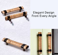 Natural Rattan Cabinet Handles (5 Inch)
