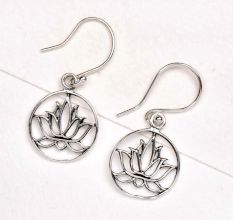 Lotus 92.5 Sterling silver Earrings Dangle Earrings