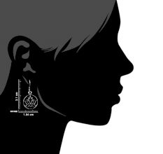 Lotus 92.5 Sterling silver Earrings Dangle Earrings