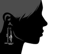 Leaf Flower 92.5 Sterling Silver Earrings Daily Wear For women