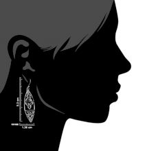 Oval Celtic Knots 92.5 Sterling silver Filigree Earrings