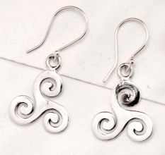 Artistic Handmade 92.5 Sterling Silver Earrings