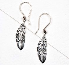 Long leaf 92.5 Sterling silver daily Wear earrings