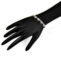 Small Elephant Charms 92.5 Sterling Silver Bracelet