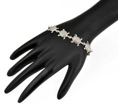 Contemporary Tortoise Charms 92.5 Sterling Silver Bracelets