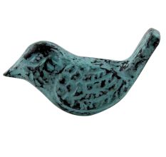 Antique Sea Green Small Bird Iron Cabinet Knob
