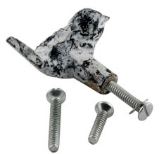 Antique White Small Bird Iron Cabinet Knob
