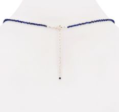 Navy Blue Lapiz Lazuli Single Strand Necklace