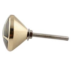 Black shell And Round Golden Brass Metal Cabinet Knobs