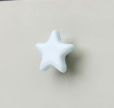 Solid Sage Green Star Ceramic Cabinet Knob
