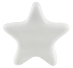 Solid White Star Ceramic Cabinet Knob