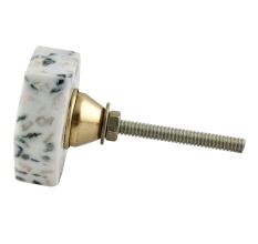 Terrazzo Marble Hexagon Cabinet Knobs