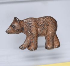 Antique Bear Iron Dresser Knob