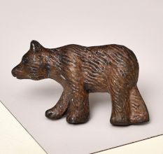 Antique Bear Iron Dresser Knob