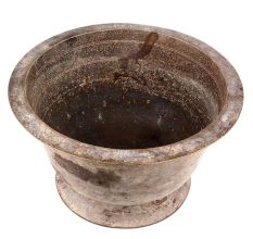 Brass Flower Pot with Circular Base Stand