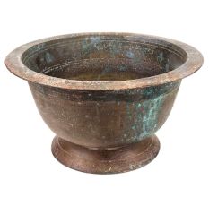 Old Brass Flower Pot For Outdoor And Indoor Decoration