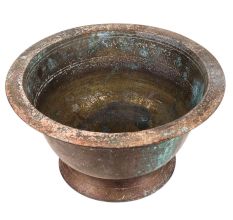 Old Brass Flower Pot For Outdoor And Indoor Decoration