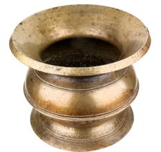 Traditional Brass Water pot With A wide Mouth and Robust centre