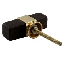 Antique T Bar Square Wooden Brass Knobs